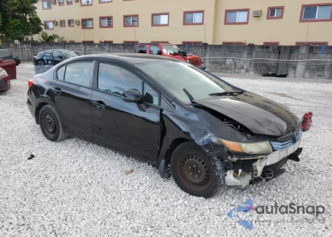 2012 Honda Civic Lx из США, поврежденный, VIN 19XFB2F56CE092245